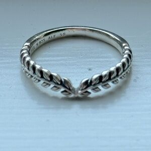 Pandora Wheat Grains Wishbone Ring
